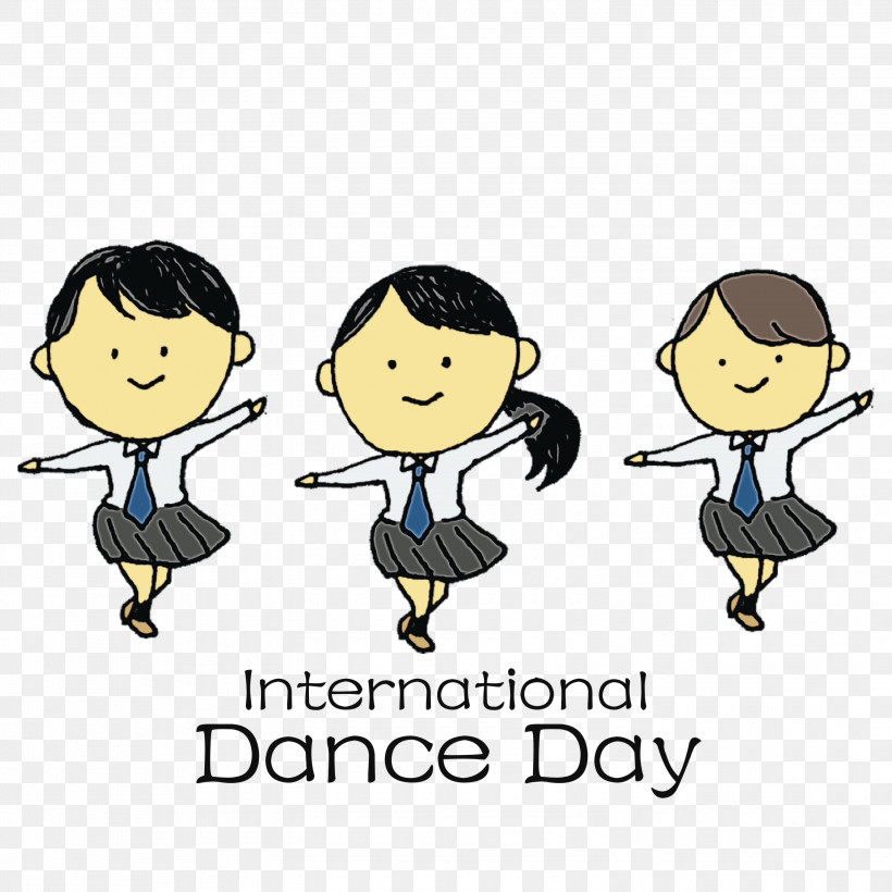 Emoticon, PNG, 3000x3000px, International Dance Day, Behavior, Cartoon, Emoticon, Happiness Download Free