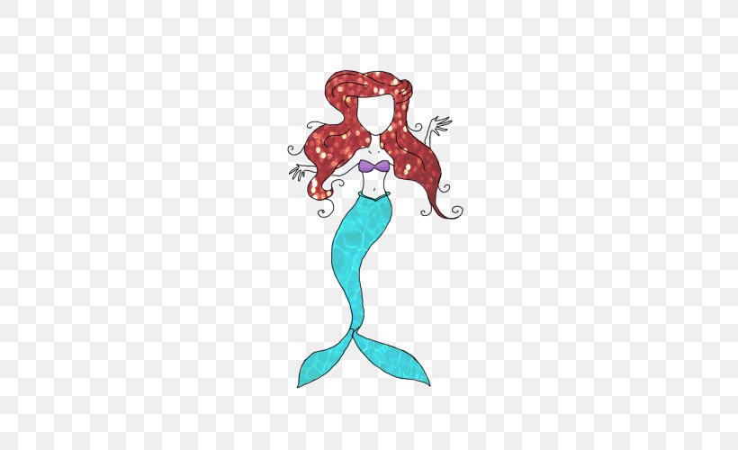 Mermaid Ariel Drawing Clip Art, PNG, 500x500px, Mermaid, Ariel, Art, Costume Design, Drawing Download Free