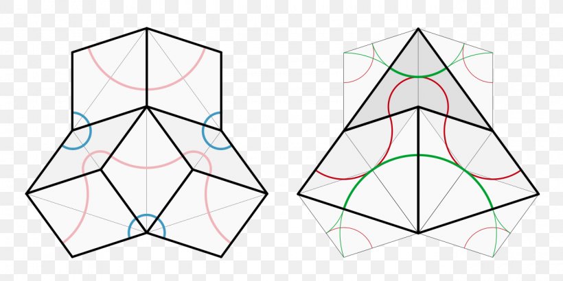 Penrose Tiling Tessellation Triangle Quasicrystal Kite, PNG, 1280x640px, Penrose Tiling, Aperiodic Tiling, Area, Decagon, Diagonal Download Free