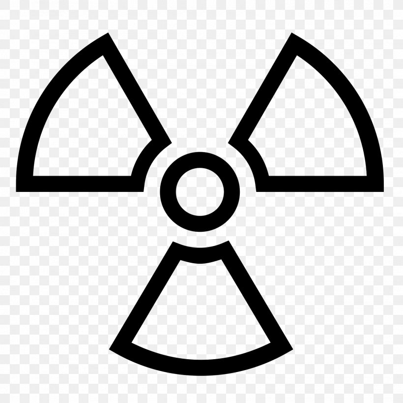 Radioactive Decay Radioactive Contamination Radiation Symbol, PNG, 1600x1600px, Radioactive Decay, Area, Black And White, Dangerous Goods, Hazard Symbol Download Free