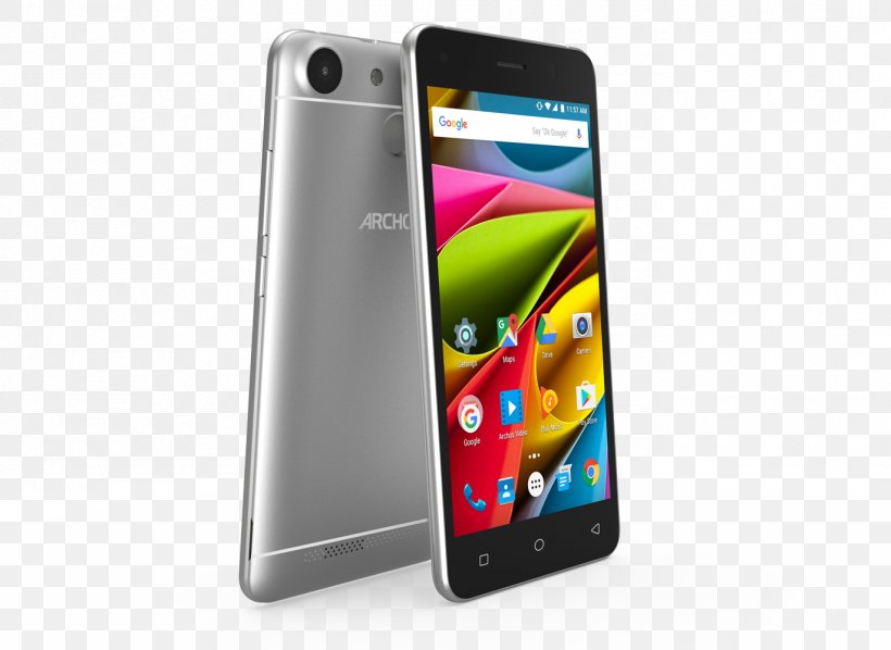 Android Nougat Smartphone Archos Dual SIM, PNG, 1370x1000px, Android, Android Marshmallow, Android Nougat, Archos, Cellular Network Download Free