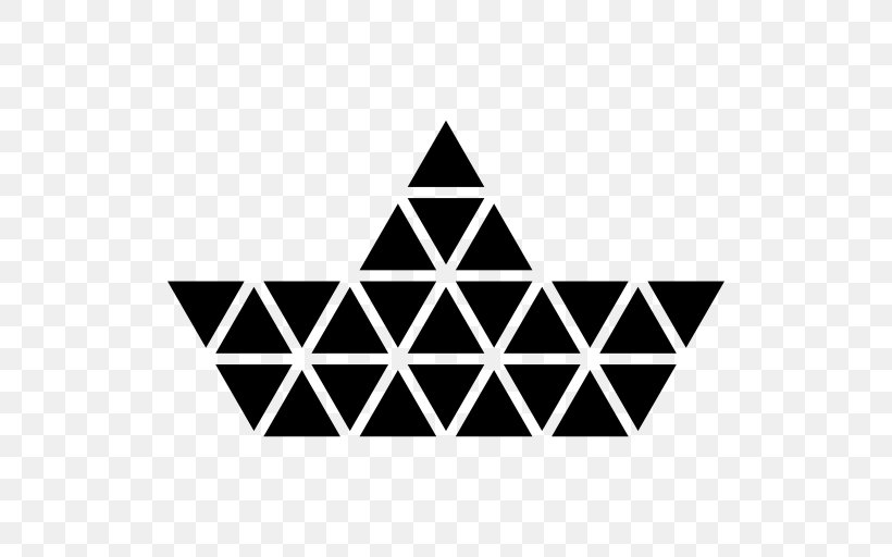 Triangle Polygon Shape Geometry Hexagon, PNG, 512x512px, Triangle, Area, Black, Black And White, Geometric Shape Download Free