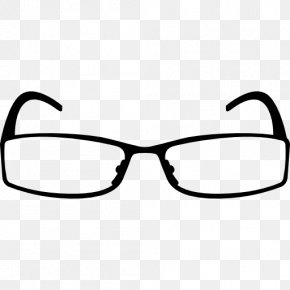 Rectangle Black Box Glasses PNG