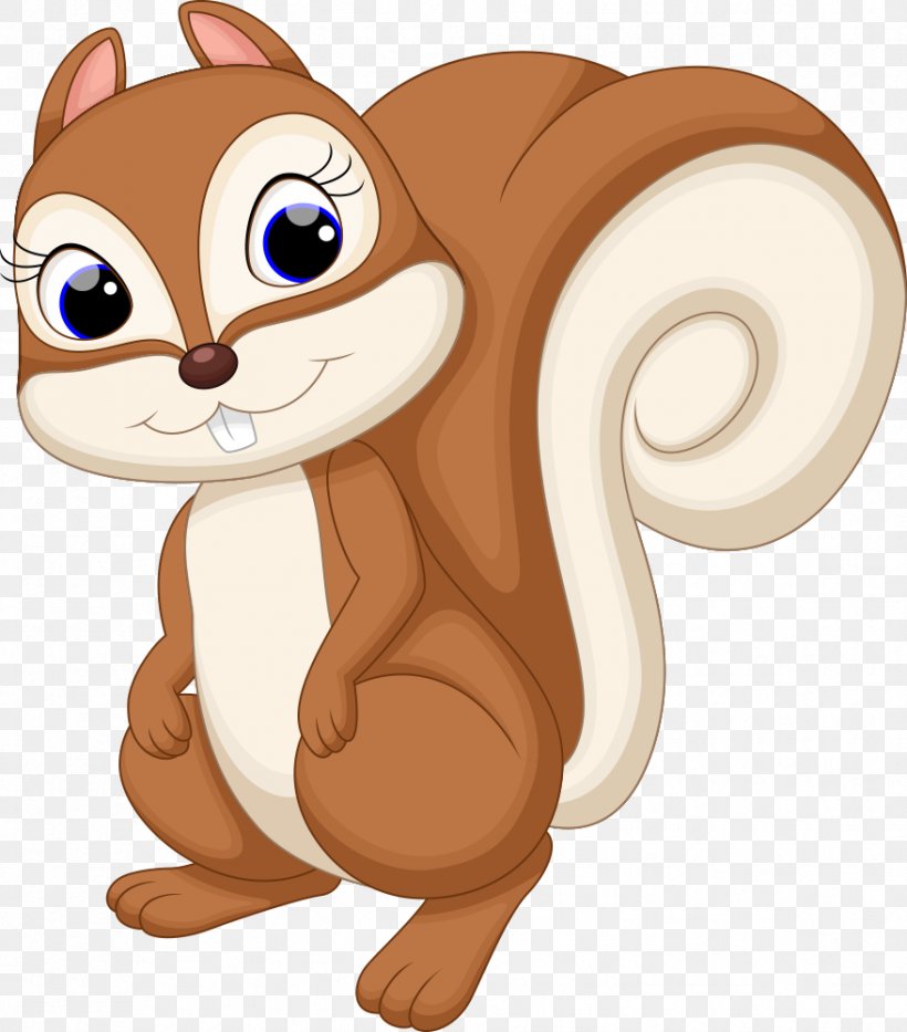 Squirrel Cartoon Cuteness Illustration, PNG, 878x1000px, Squirrel, Bear, Beaver, Big Cats, Carnivoran Download Free