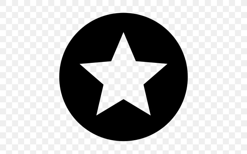 Star Royalty-free, PNG, 512x512px, Star, Black And White, Flat Design, Icon Design, Logo Download Free