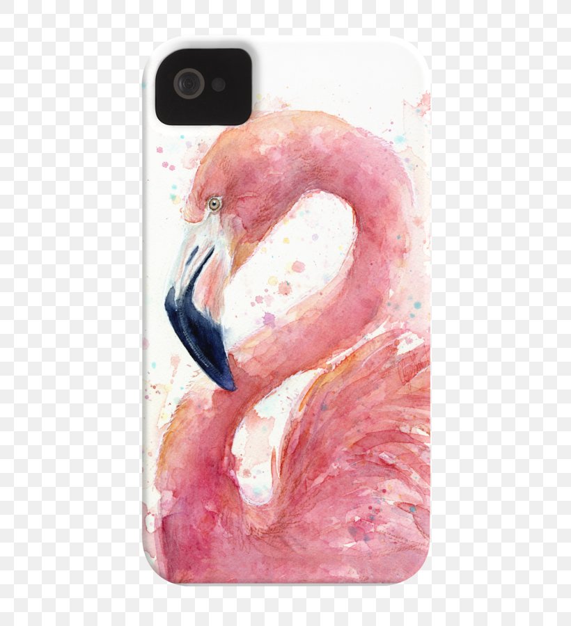 Watercolor Painting Flamingo Canvas Printmaking, PNG, 600x900px, Watercolor, Cartoon, Flower, Frame, Heart Download Free
