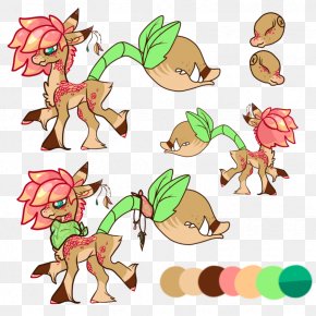 Horse - Horse Leaf Cartoon Clip Art PNG