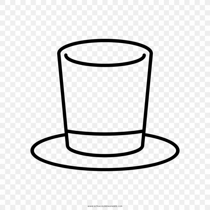 Top Hat Coloring Book Drawing Headgear, PNG, 1000x1000px, Top Hat, Ausmalbild, Black And White, Cape, Color Download Free