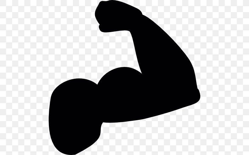 Biceps Muscle Arm Clip Art, PNG, 512x512px, Biceps, Arm, Artwork, Black And White, Bodybuilding Download Free