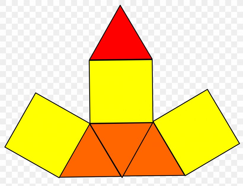 Elongated Triangular Pyramid Net Tetrahedron Triangle, PNG, 2000x1534px, Elongated Triangular Pyramid, Area, Cone, Diagram, Face Download Free