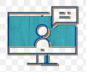 Rectangle Lcd Tv - Imac Icon Message Icon Talking Icon PNG