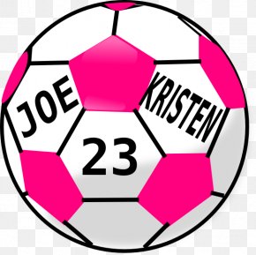 Pink Soccer Ball Backgrounds - Clip Art Football Sports Openclipart PNG
