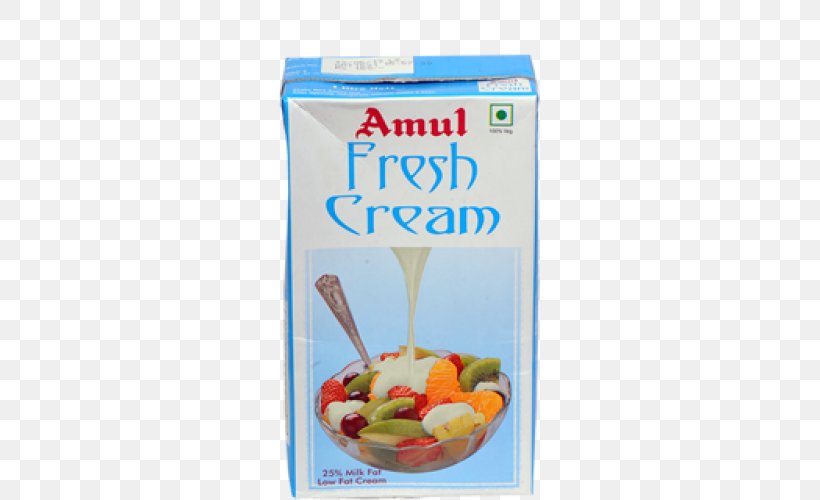 Fresh Cream Milk Amul Iced Coffee, PNG, 500x500px, Cream, Amul, Buttercream, Butterfat, Dairy Products Download Free
