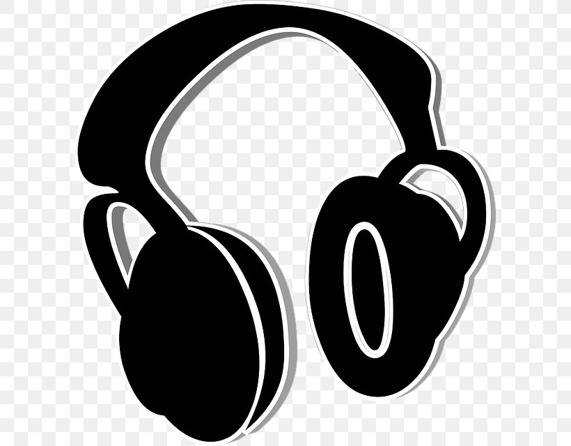 Headphones Clip Art, PNG, 605x640px, Headphones, Apple Earbuds, Audio, Audio Equipment, Black And White Download Free