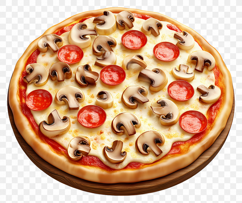 Mushroom Pizza - Cheesy Pizza Slice With Toppings PNG