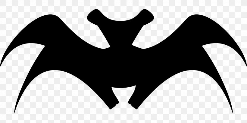 Silhouette Bat Clip Art, PNG, 1920x960px, Silhouette, Artwork, Bat, Black, Black And White Download Free