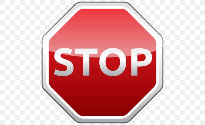 Stop Sign Royalty-free Clip Art, PNG, 500x500px, Stop Sign, Area, Bing, Brand, Drawing Download Free