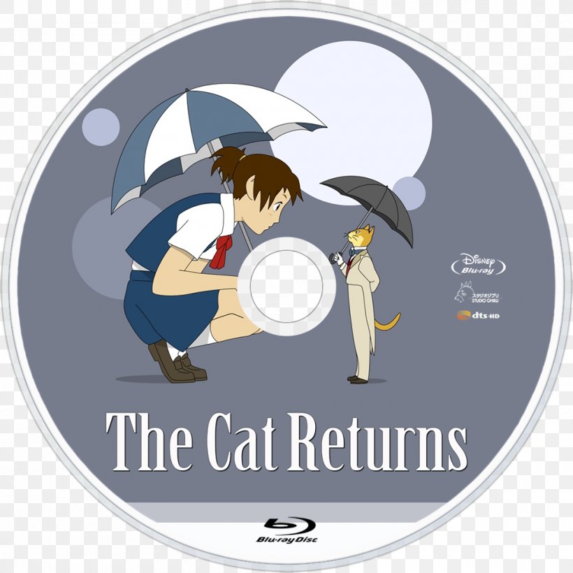 The Baron Cat Studio Ghibli Animated Film, PNG, 1000x1000px, Watercolor, Cartoon, Flower, Frame, Heart Download Free