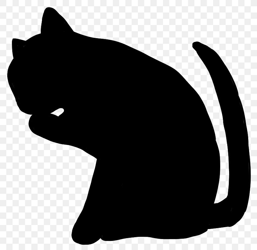 Black-and-white Cat Small To Medium-sized Cats Black Cat Whiskers, PNG, 800x800px, Blackandwhite, Black Cat, Cat, Silhouette, Small To Mediumsized Cats Download Free