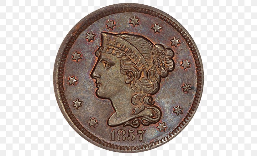Coin Penny Large Cent Copper 1943 Steel Cent, PNG, 500x500px, 1943 Steel Cent, Coin, Apmex, Bronze, Copper Download Free