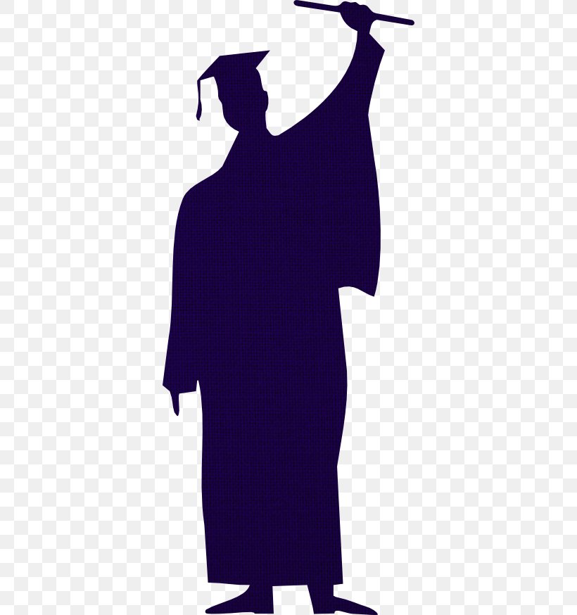 Graduation Ceremony Silhouette Diploma Clip Art, PNG, 358x874px, Graduation Ceremony, Art, Blue, Cap, Clothing Download Free