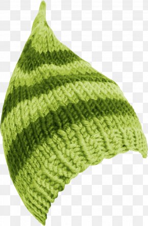 Green Woolen Hat - Knit Cap Hat Bonnet Christmas PNG