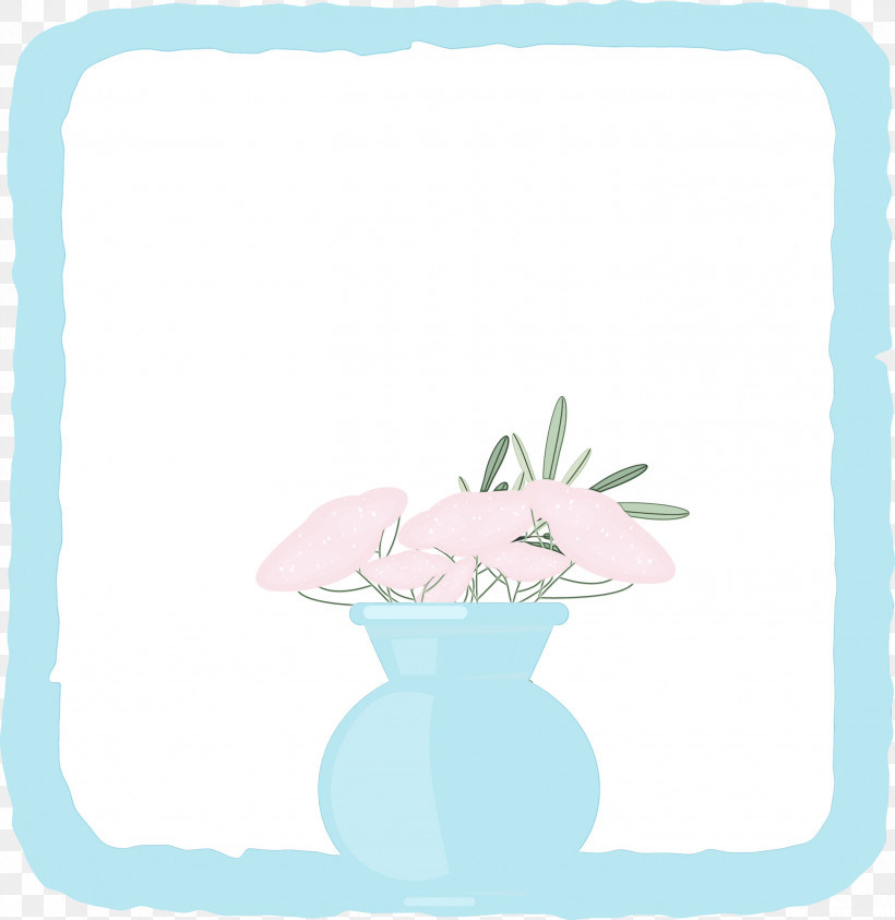 Picture Frame, PNG, 2915x3000px, Flower Frame, Cartoon, Character, Flower, Green Download Free