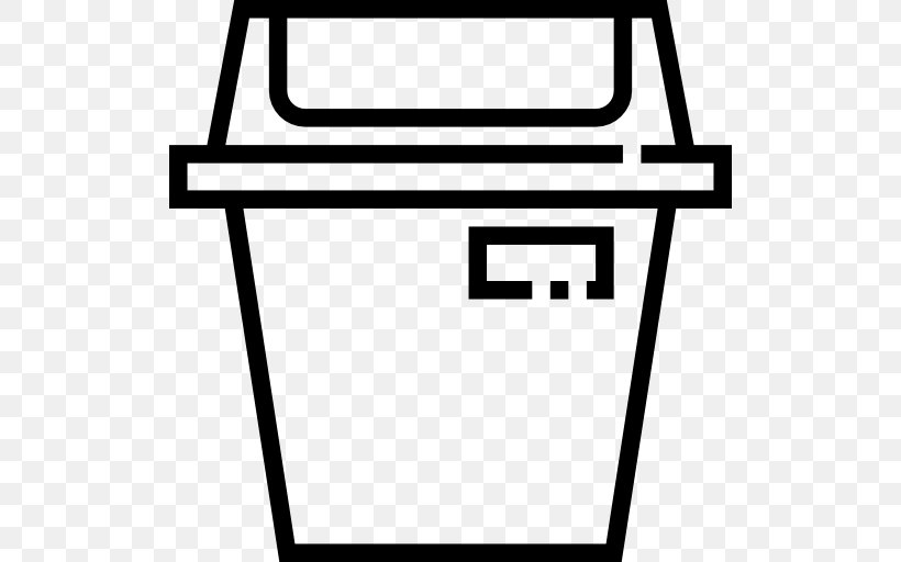 Rubbish Bins & Waste Paper Baskets Recycling Clip Art, PNG, 512x512px, Waste, Area, Black, Black And White, Brand Download Free