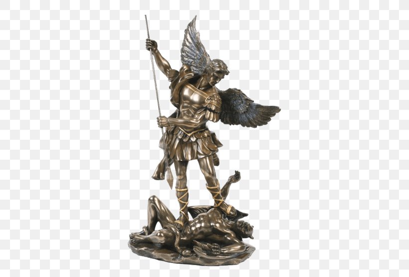 Michael Lucifer Gabriel Sculpture Statue, PNG, 555x555px, Michael, Angel, Archangel, Bronze, Bronze Sculpture Download Free