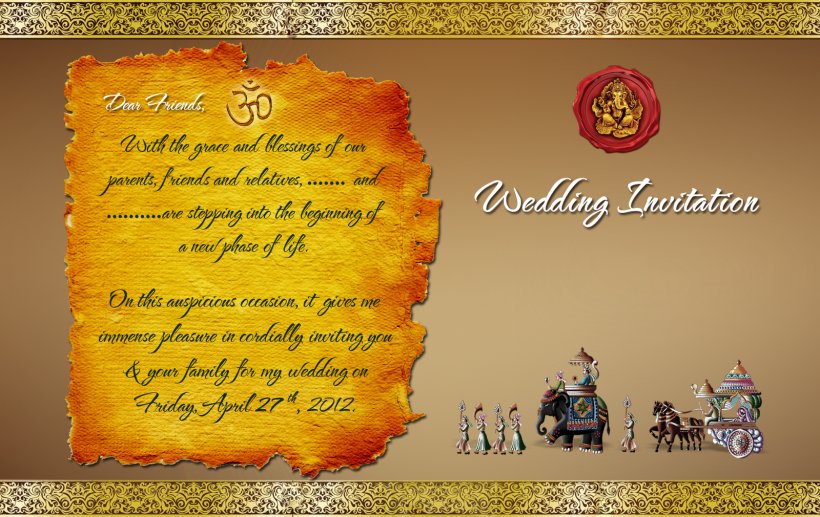 Wedding Invitation Hindu Wedding Template Hinduism, PNG, 1600x1010px, Wedding Invitation, Birthday, Greeting Note Cards, Hindu, Hindu Wedding Download Free