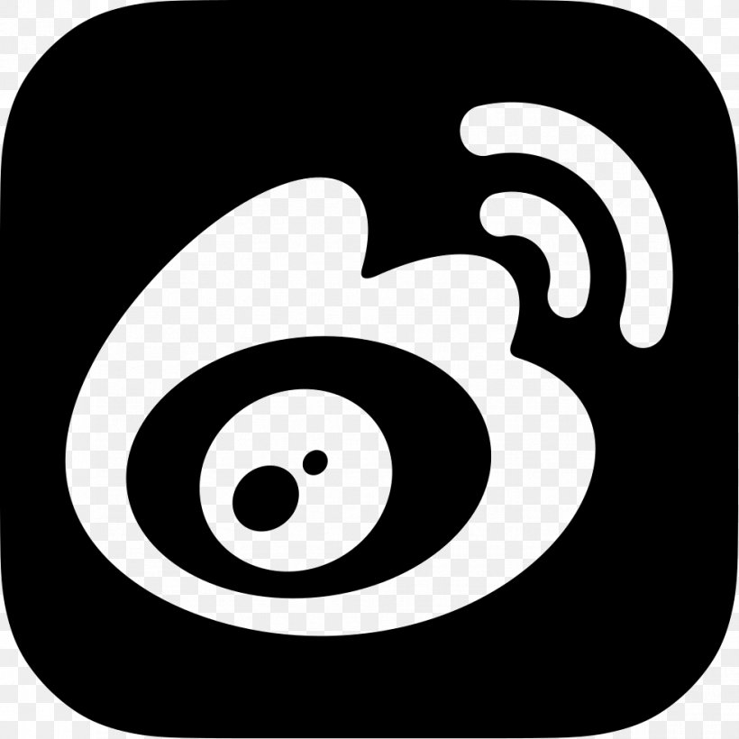 Sina Weibo Tencent Weibo Sina Corp Blog, PNG, 981x981px, Sina Weibo, Black, Black And White, Blog, Hashtag Download Free