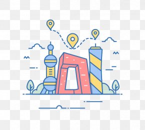 Cartoon Landmarks - Cartoon Architecture PNG