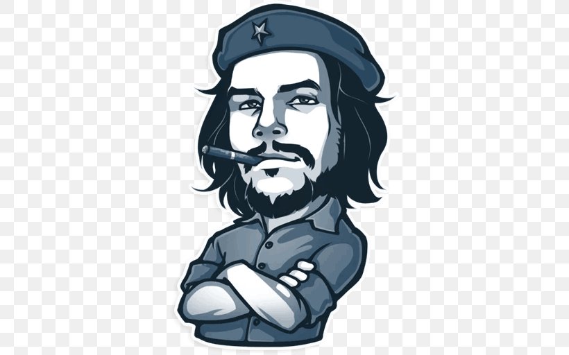 Che Guevara Che: Part One Telegram Sticker Advertising, PNG, 512x512px, Che Guevara, Adhesive, Advertising, Art, Beard Download Free