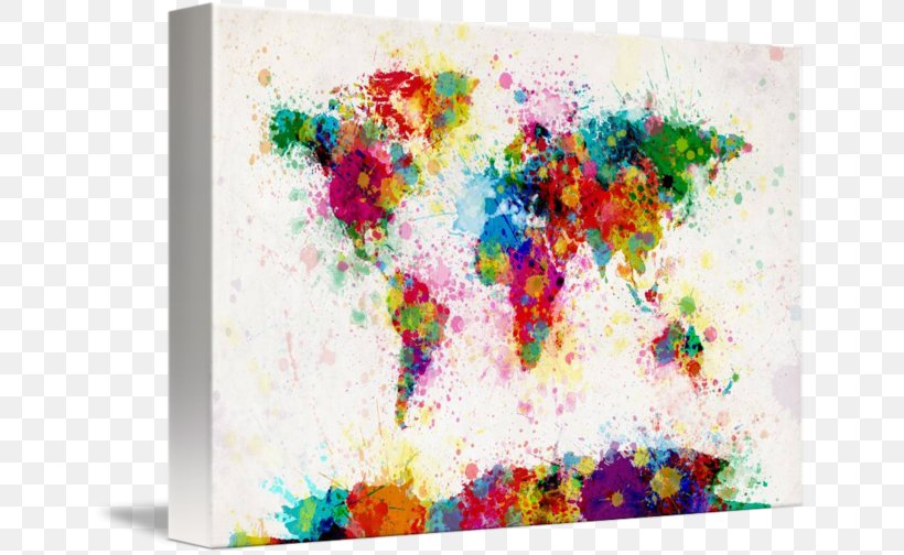 World Canvas Print Painting Art, PNG, 650x504px, World, Acrylic Paint, Allposterscom, Art, Artcom Download Free