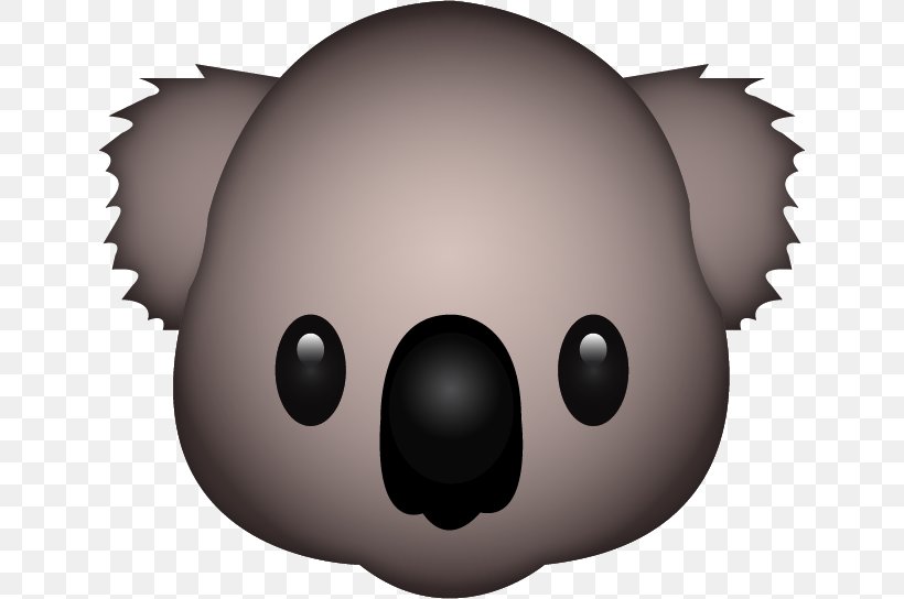 The Koala Emoji Sticker, PNG, 640x544px, Koala, Apple Color Emoji, Bear, Carnivoran, Cartoon Download Free