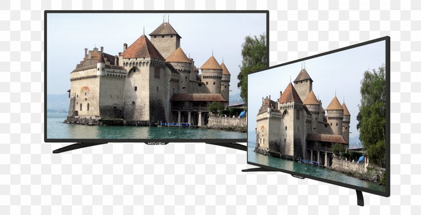 Chillon Castle Television Smart TV Product Inch, PNG, 3000x1536px, 4k Resolution, Chillon Castle, Home, Inch, Lg Corp Download Free