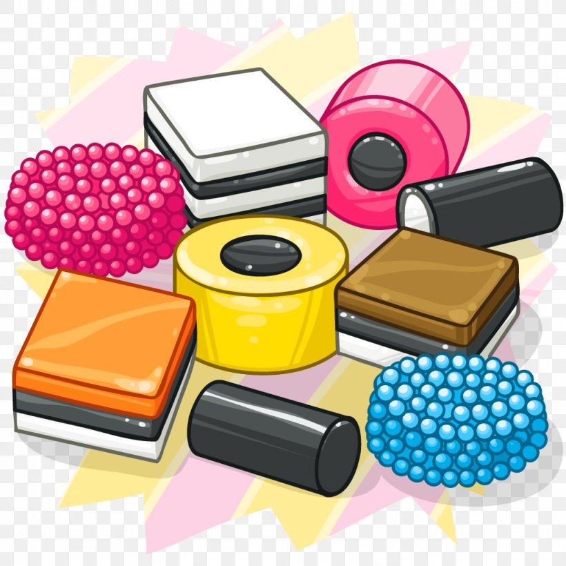 Coconut Clipart - Liquorice Allsorts Candy Food Clip Art PNG