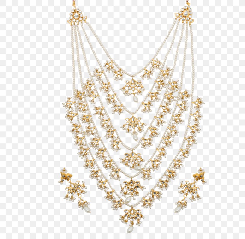 Necklace Earring Jewellery Gold Kundan, PNG, 800x800px, Necklace, Body Jewelry, Carat, Chain, Earring Download Free