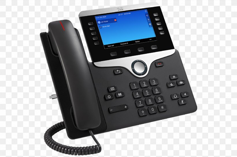 VoIP Phone Cisco 8851 Voice Over IP Cisco Systems Session Initiation Protocol, PNG, 2278x1512px, Voip Phone, Answering Machine, Business, Caller Id, Cisco Download Free