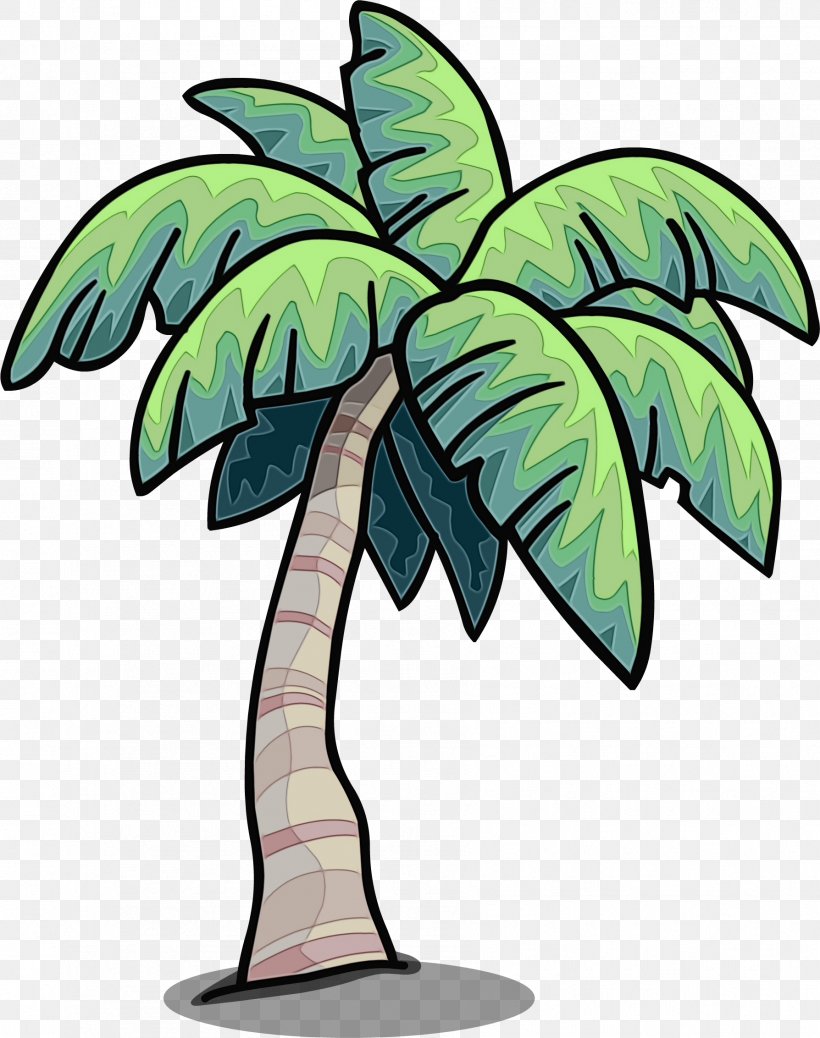 Cartoon Palm Tree, PNG, 1788x2265px, Watercolor, Arecales, Botany, Club  Penguin, Coconut Download Free
