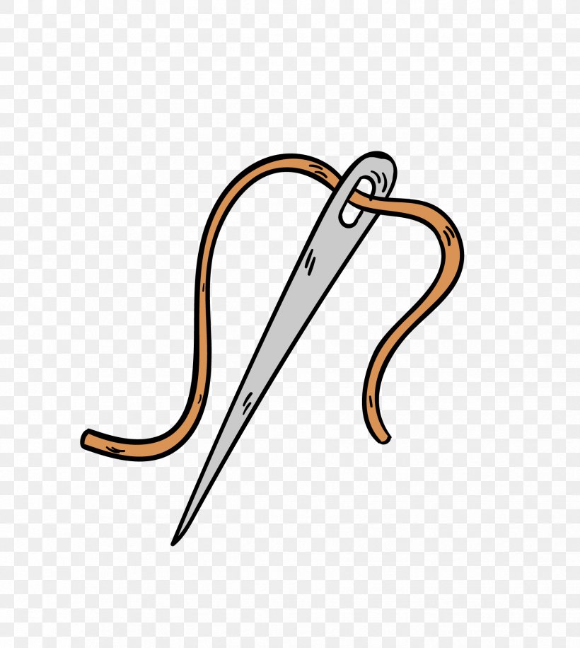 Sewing Needle Drawing Cartoon Clip Art, PNG, 1751x1957px, Sewing Needle ...