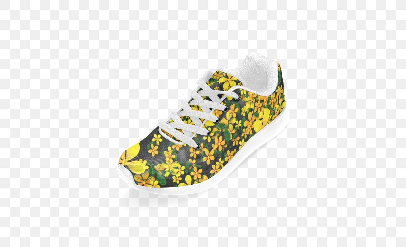 Sports Shoes Yellow Walking Orange, PNG, 500x500px, Watercolor, Cartoon, Flower, Frame, Heart Download Free