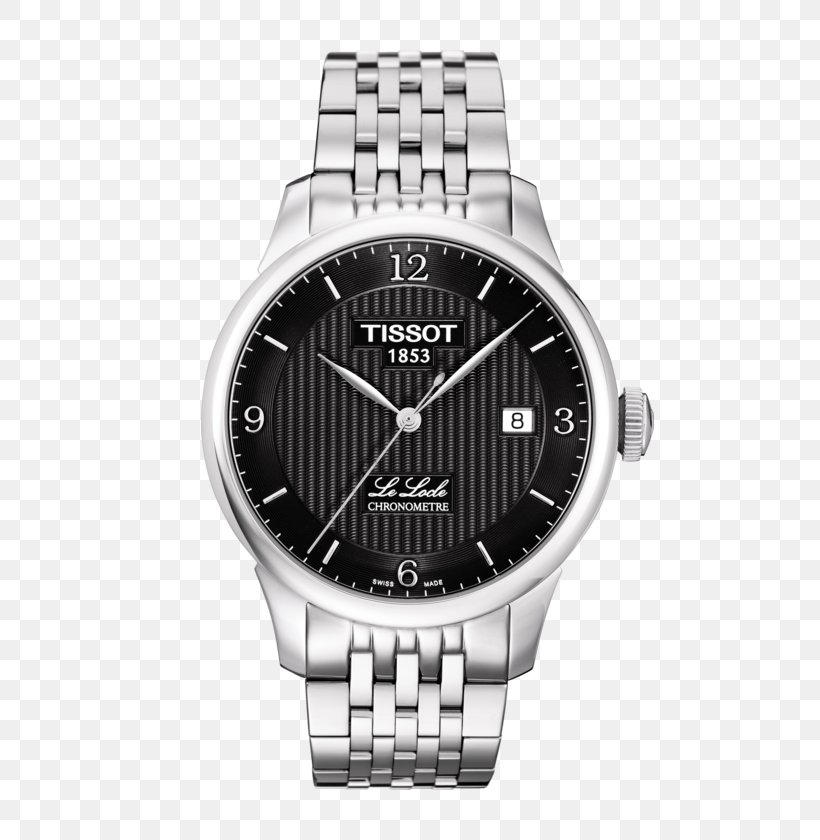 Tissot Men's Le Locle Powermatic 80 Automatic Watch, PNG, 555x840px, Le Locle, Automatic Watch, Brand, Chronograph, Chronometer Watch Download Free