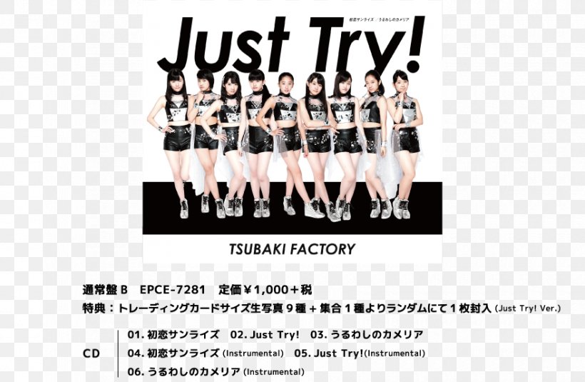 Tsubaki Factory Hello! Project Hello Pro Kenshuusei 初恋サンライズ/Just Try!/うるわしのカメリア Hatsukoi Sunrise, PNG, 880x575px, 2017, Tsubaki Factory, Advertising, Airi Suzuki, Brand Download Free