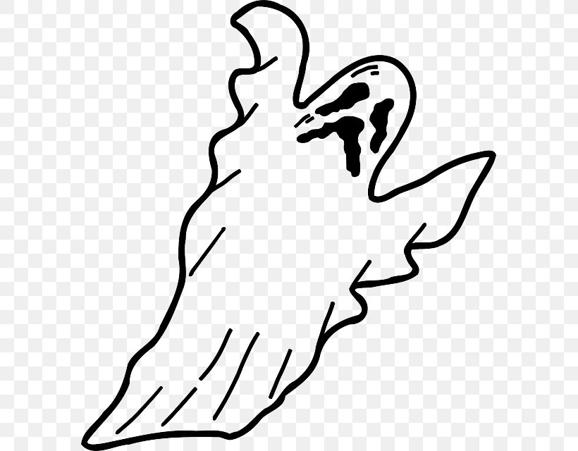 Clip Art Openclipart Ghost Vector Graphics, PNG, 589x640px, Ghost, Beak, Bird, Blackandwhite, Cartoon Download Free