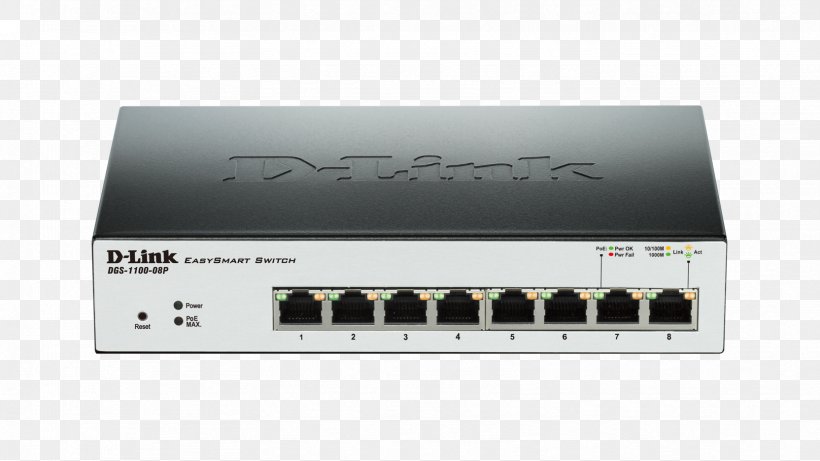 Power Over Ethernet Network Switch Gigabit Ethernet Port D-Link, PNG, 1664x936px, Power Over Ethernet, Audio Receiver, Dlink, Electronic Component, Electronic Device Download Free