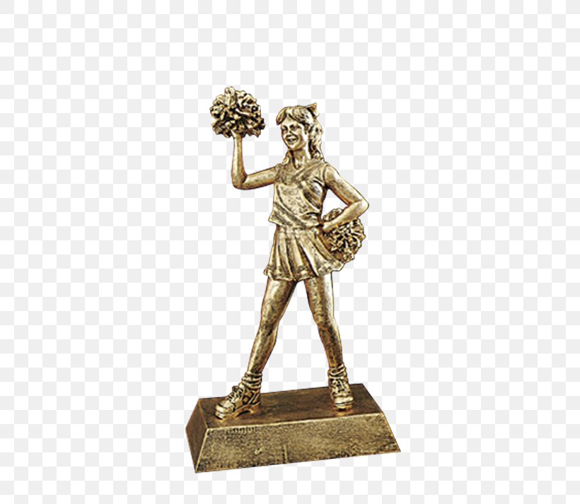 Bronze Sculpture Trophy Figurine Classical Sculpture, PNG, 597x713px, Bronze Sculpture, Award, Brass, Bronze, Cheerleader Download Free