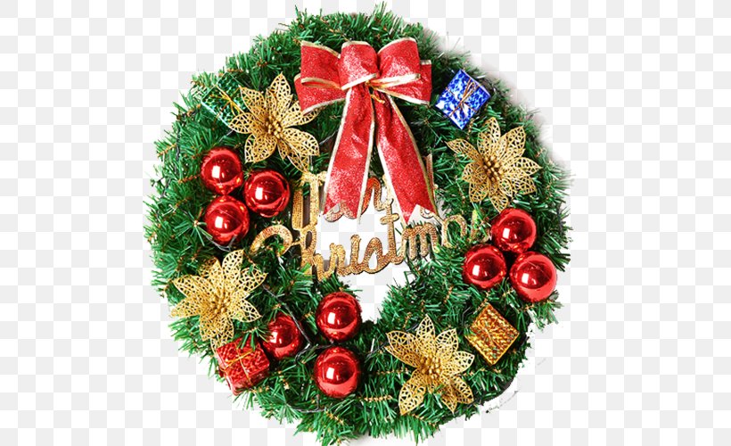 Christmas Ornament Wreath Christmas Decoration Santa Claus, PNG, 506x500px, Christmas, Christmas Decoration, Christmas Ornament, Christmas Tree, Decor Download Free