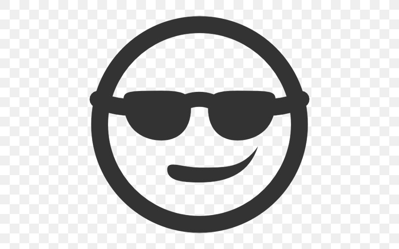 Smiley Emoticon, PNG, 512x512px, Smiley, Black And White, Emoticon, Eyewear, Face Download Free