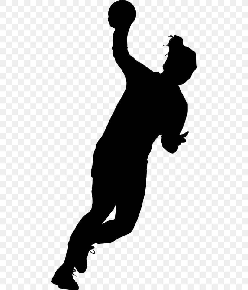 Silhouette Handball Sport Clip Art, PNG, 480x959px, Silhouette, Austral Pacific Energy Png Limited, Black, Black And White, Black M Download Free
